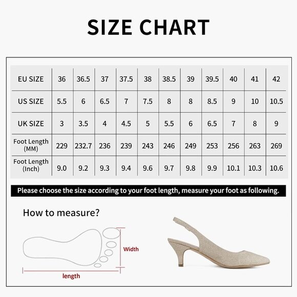 🆕 Women Gold Low Heel Pump Closed Pointed Toe Kitten Wedding Party Dressy Sexy - Picture 6 of 6